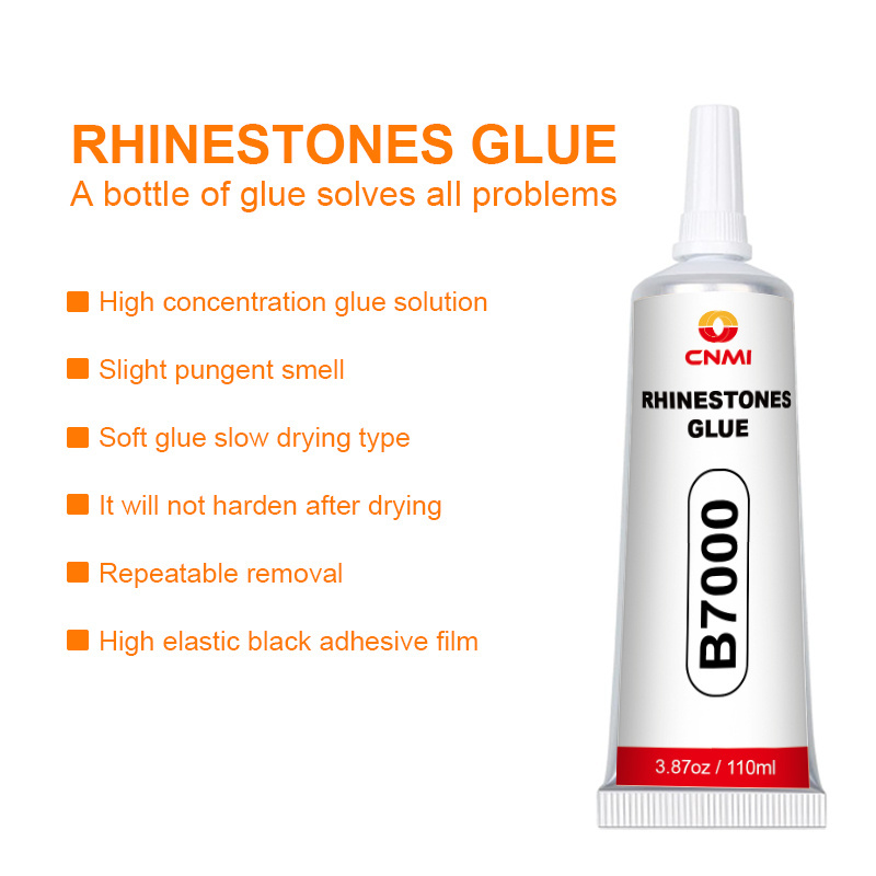 B7000 Rhinestone Crafts Clear Liquid Glue Super Adhesive for Cell Phone Repair, Clothes Glass, Wooden, Metal Stone Beads