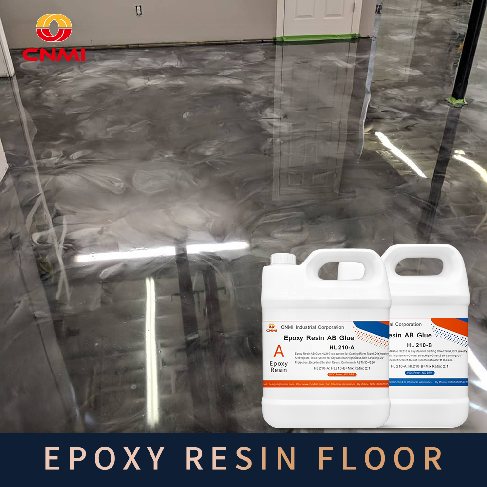 CNMI Epoxy Resin Table No BPA Epoxy Resin for Floor No Bubble Resin Kit for Beginners Non-Yellowish Bulk Adhesives Resina Epoxi