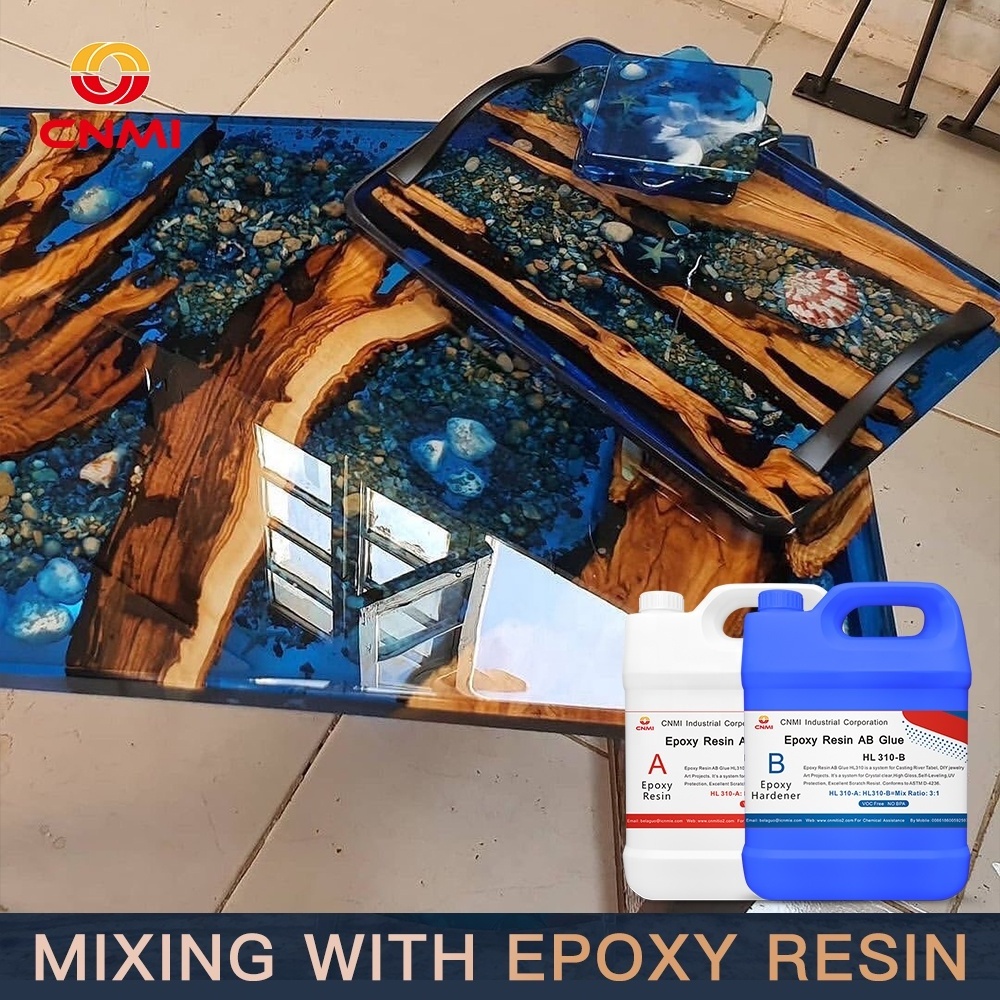 CNMI Art Resin Epoxy Clear 32 Oz Art Resin 2 Gallon kit Self Leveling Epoxy Resin AB Glue