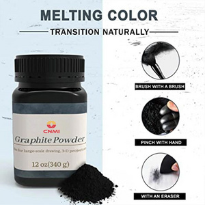 CNMI Hileather Graphite Powder Grey Silver Natural High Pure Graphite Materials Flake Graphite Power Black Lubricating Material