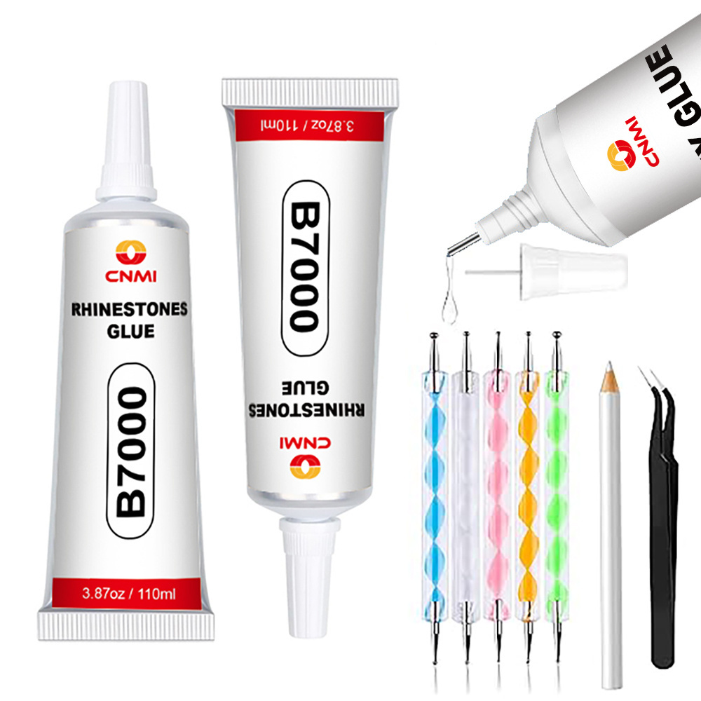 CNMI Hot Selling B7000 Glue 110ml Multi B7000 Multipurpose Strong Adhesives Transparent Liquid Glue For Rhinestone