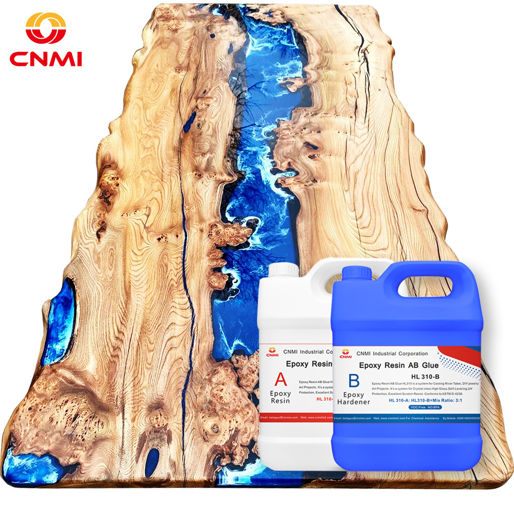 Epoxy Resin Crystal Liquid Food Grade Safe Clear Epoxy Resin Kit River Table HL521 2:1 by weight Deep infusion 10-15 cm