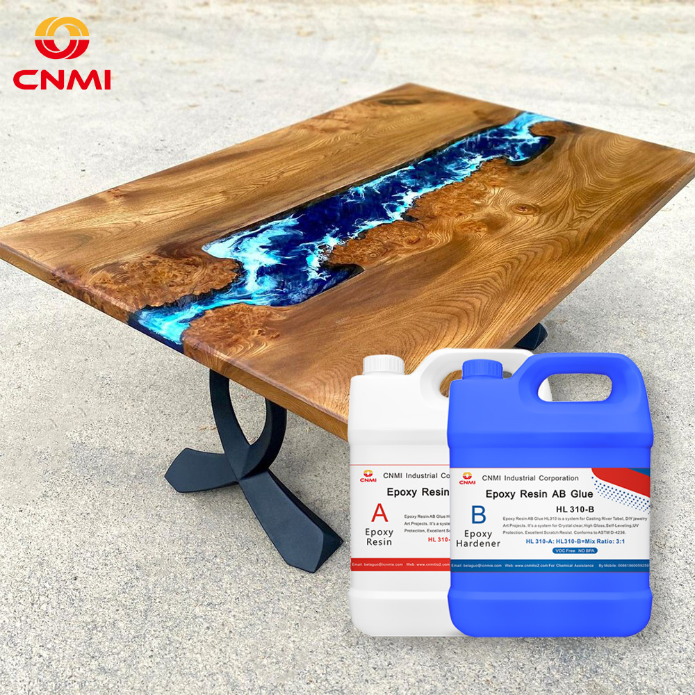 Epoxy Resin Crystal Liquid Food Grade Safe Clear Epoxy Resin Kit River Table HL521 2:1 by weight Epoxy resin for river table