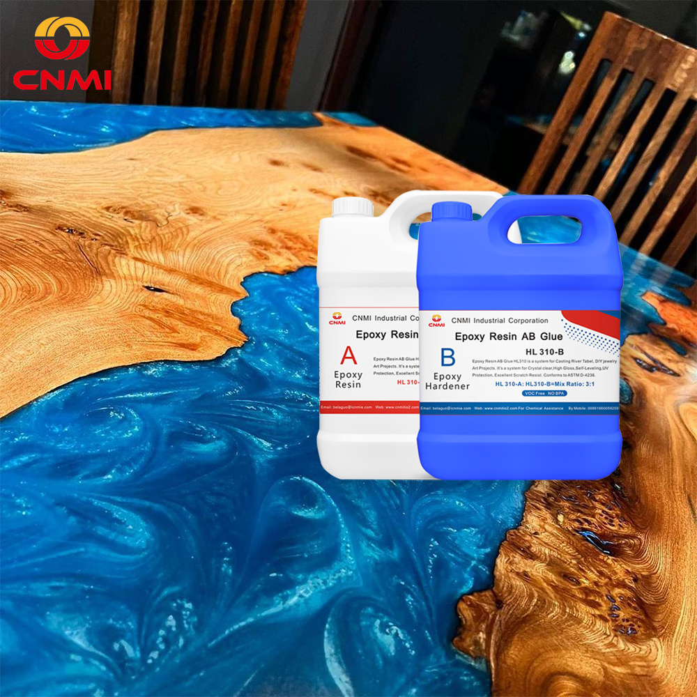 CNMI Epoxy Resin AB glue Deep Pour  3:1 HL310 casting epoxy resin for making River tables coasters hand crafted products