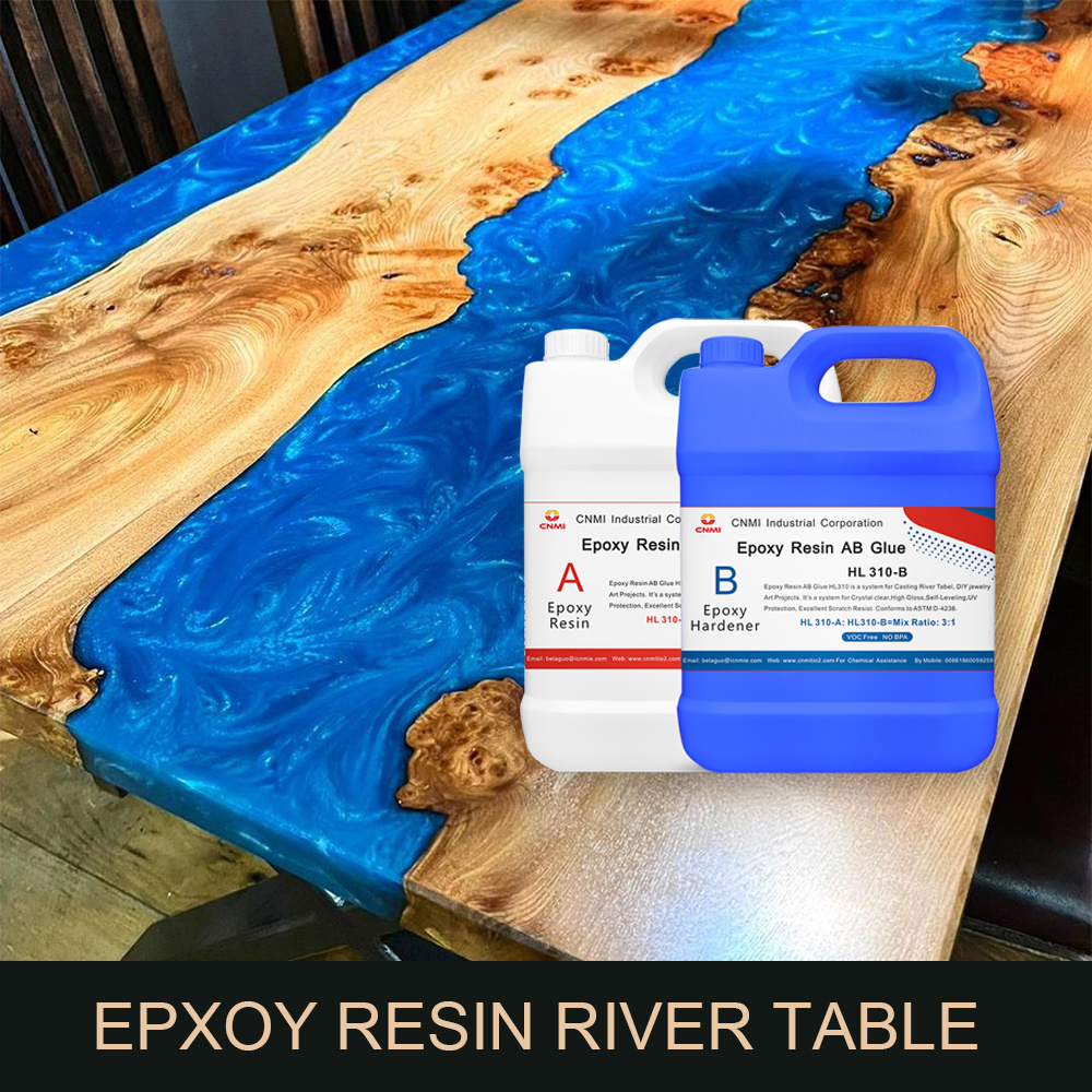 CNMI Epoxy Resin AB glue Deep Pour  3:1 HL310 casting epoxy resin for making River tables coasters hand crafted products