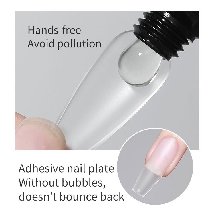 Customized Logo Solid Logo UV Gel Glue for Nail Tips Extra-strong Nail Glue Quick Dry Nail Tips Adhesive