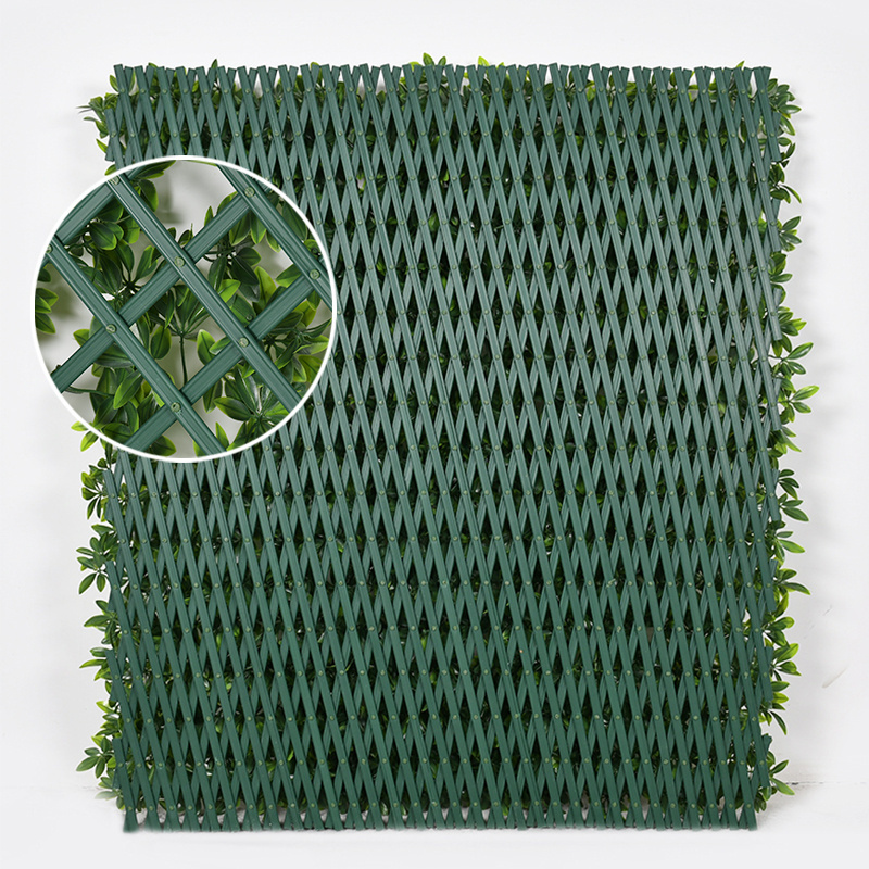 Wholesale Garden Artificial Faux Leaf Fence Strong Expandable Trellis For Balcony Patio Outdoor Home