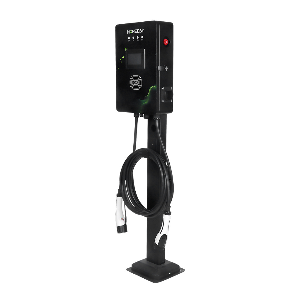 Factory Whosale  Ocpp1.6 14kw dual sockets New energy EV Charging vehicle parts and double gun charging station ev charger