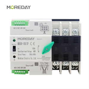 Dual Power ATS Automatic Transfer Switch for Photovoltaic MDQ5R-100/2P 3P 4P PV/Generator type