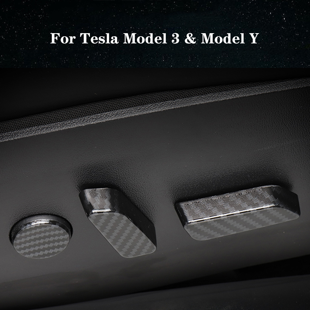 Car Interior Accessories ABS  Car Seat Height Adjustment Button Switch Cover Seat Handle Trim For 2018 Tesla Model 3 And Model Y