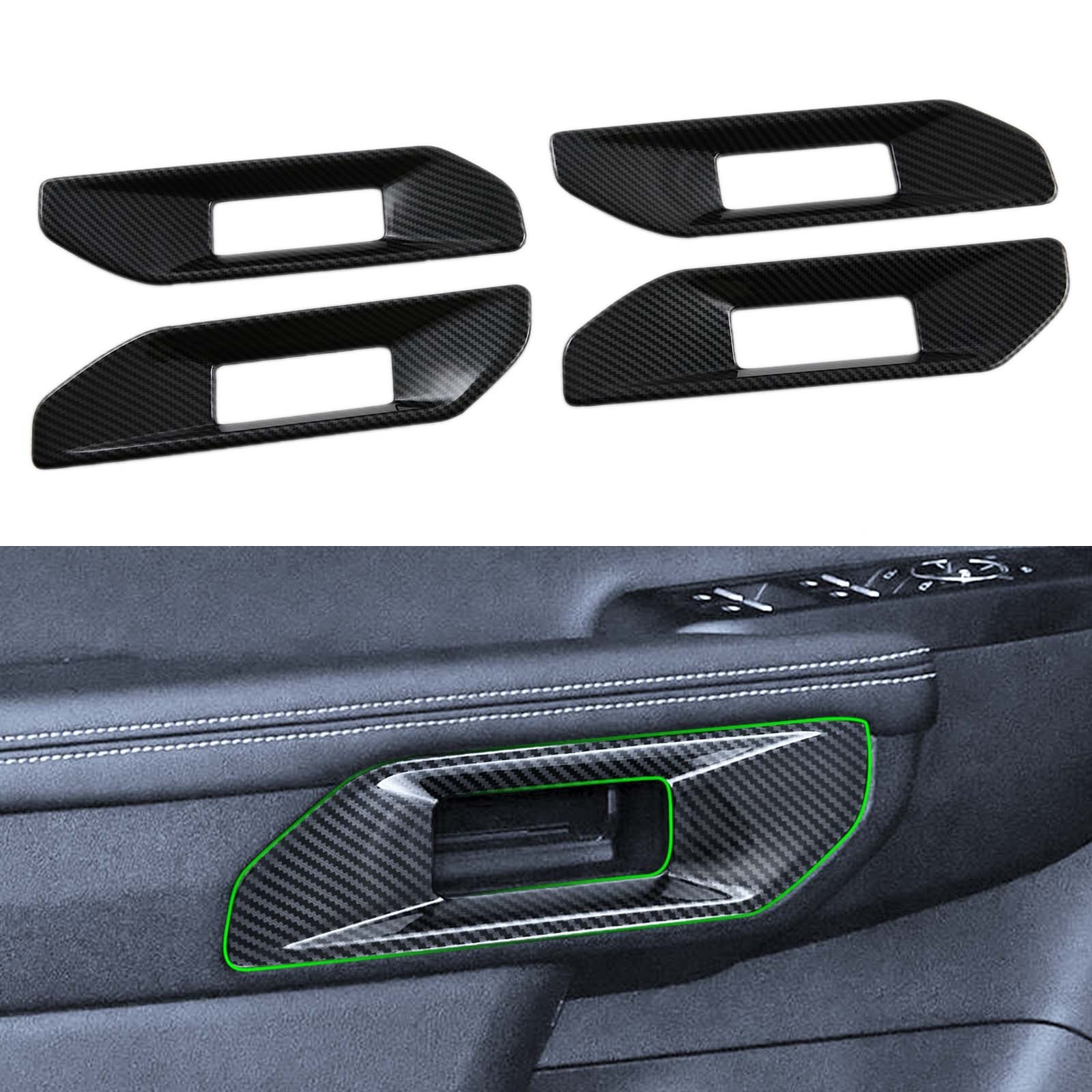 ABS Car Interior Sticker Inner Handle Insert Door Panel Cover Accessories Body Kits For Ford Ranger 2023