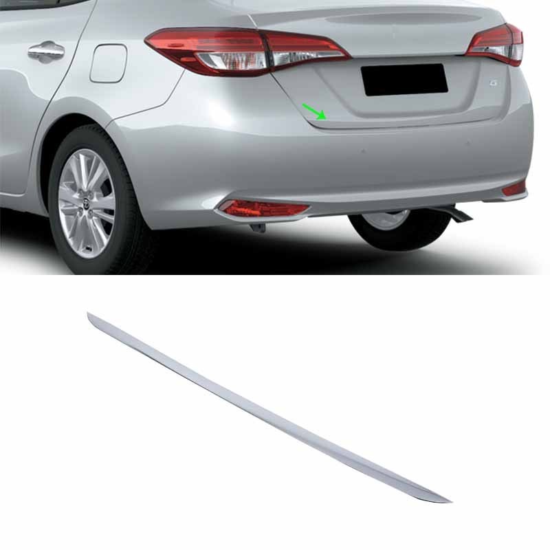 OUBOLUN Car exterior accessories stylish stainless steel rear door moulding trim  For 2019 VIOS/YARIS