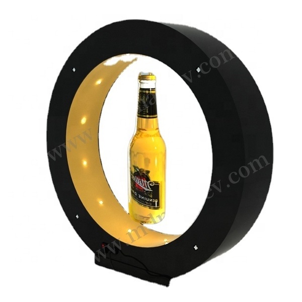 magnetic levitating floating display,led maglev bottle stand,acrylic bottle stand