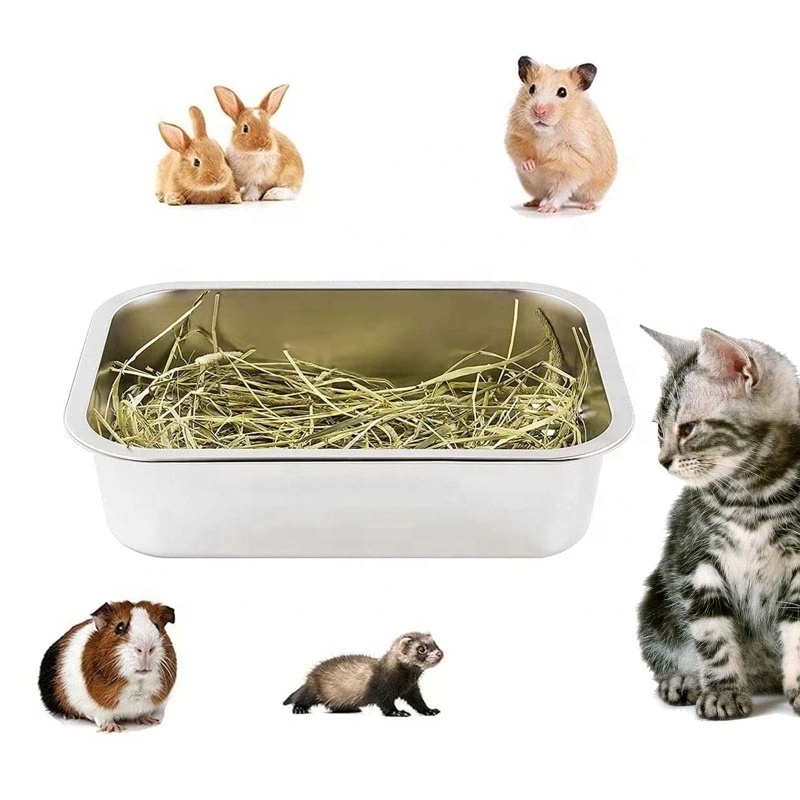 Stainless Steel Litter Box for Cat Rabbit