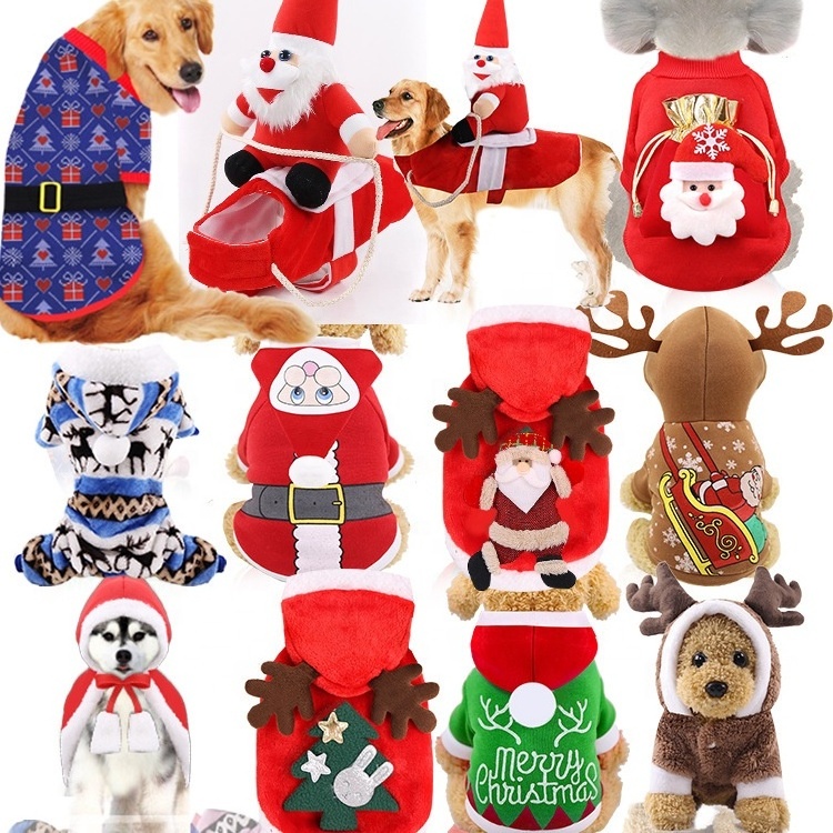 Lovely Pet Dog Christmas Elk Costume Suits for Puppy Dog Cat