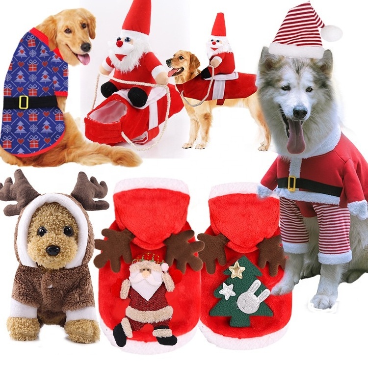 Lovely Pet Dog Christmas Elk Costume Suits for Puppy Dog Cat