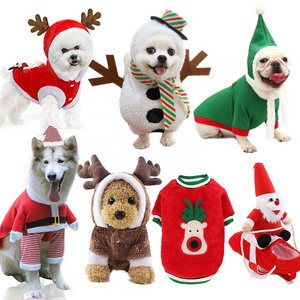 Lovely Pet Dog Christmas Elk Costume Suits for Puppy Dog Cat