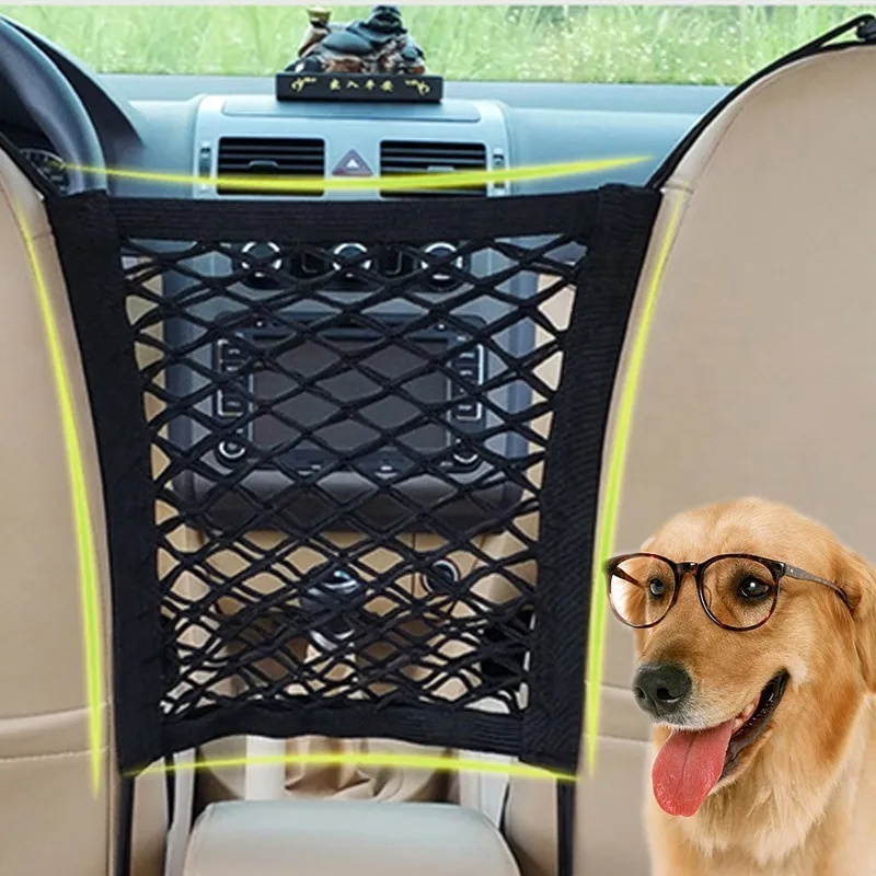 Dog Seat Fences Pet Protection Net Car Seat Storage Net