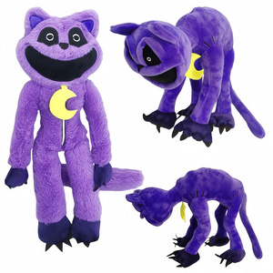 New Arrival Monster Catnap Plush Cat Stuffed Animal Funny Smiling Critters Pillow