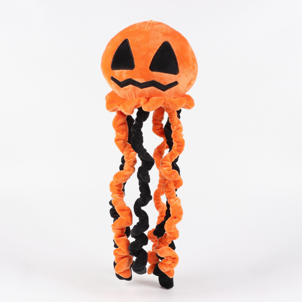 Factory Price Jellyfish Pumpkin Hanging Ghost Halloween Gift pumpkin Doll Prop Plush Toy