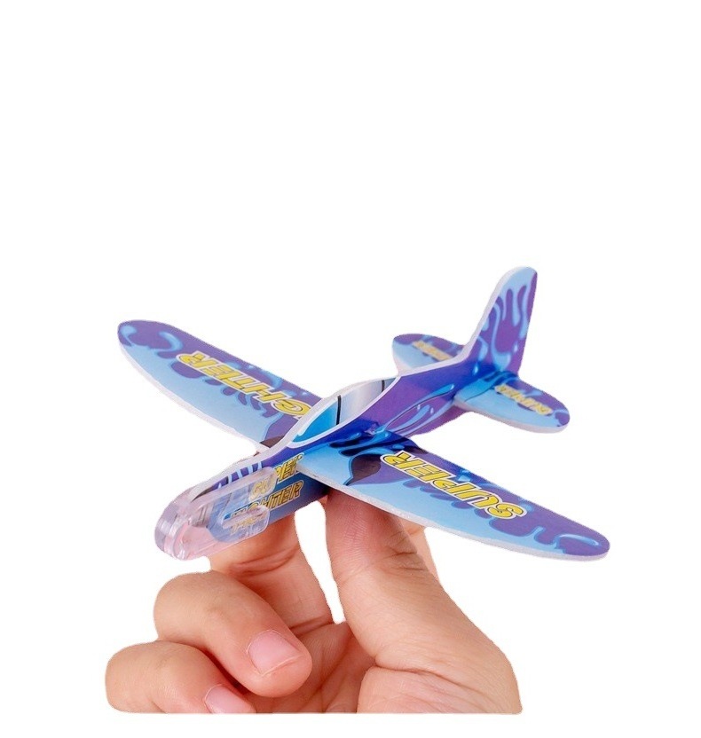 Hot Sale Stem Toy Outdoor Mini Flying Glider Individually Wrapped Flying Plane Toy Custom Foam Airplane Party Favors for Kids