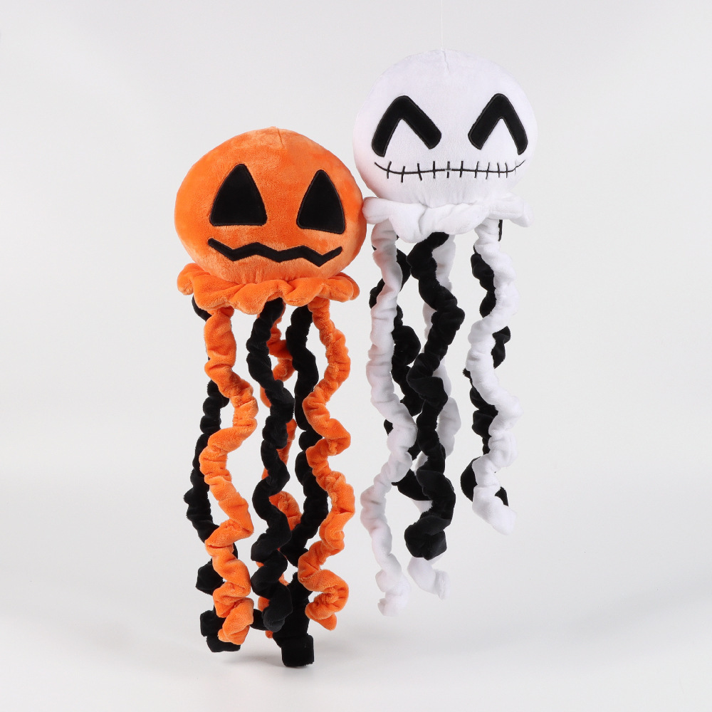 Factory Price Jellyfish Pumpkin Hanging Ghost Halloween Gift pumpkin Doll Prop Plush Toy