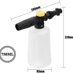 Snow Foam Lance Cannon Washer Soap Pressure Car Foamer Wash Adjustable Sprayer Jet Bottle Nozzle