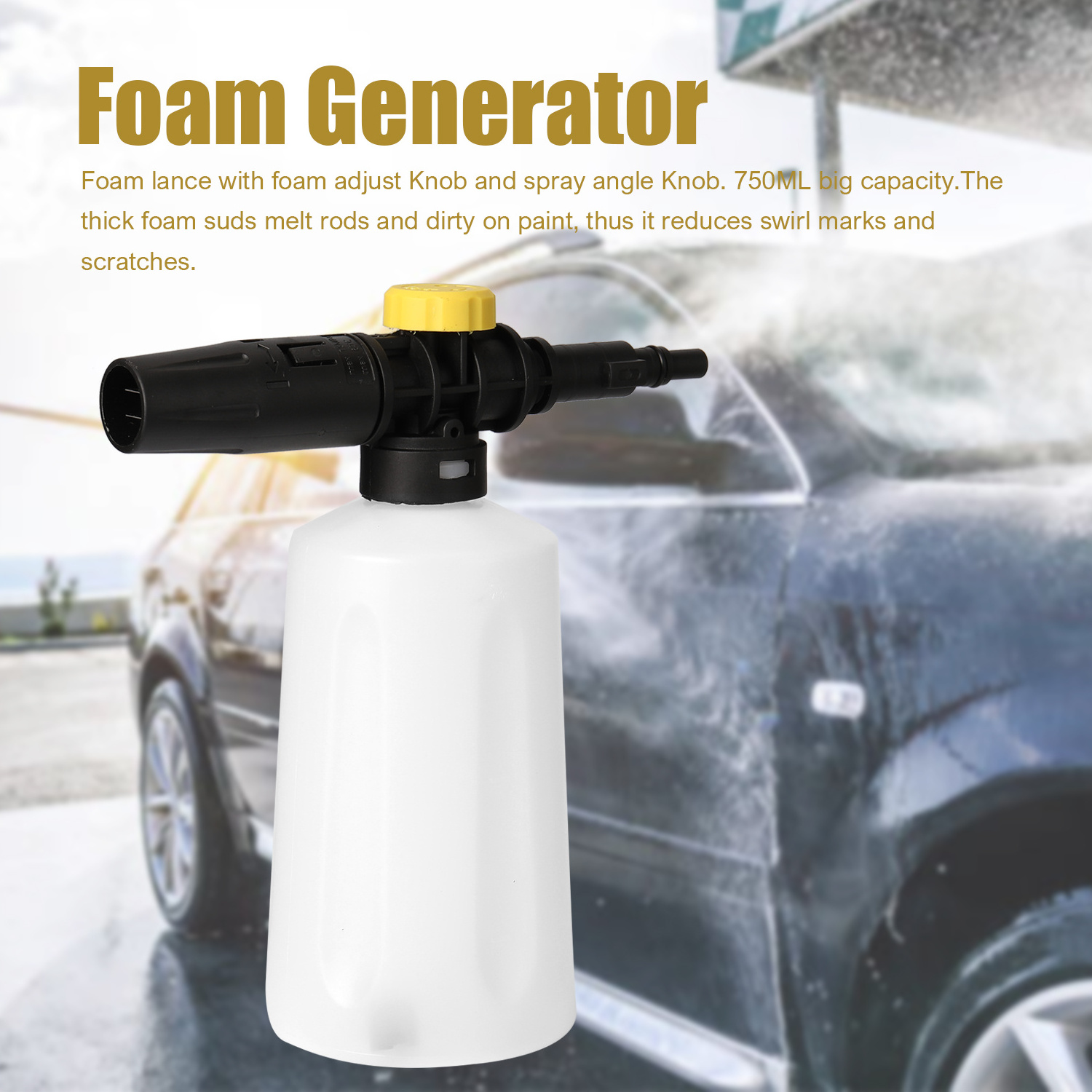 New Soap Foamer Gun Snow Foam Lance Nozzle Foam Generator Car Washing Sprayer