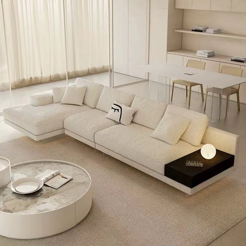 Modern Italian Corner Fabric Sectional Sofa Set Furniture Japanese Luxury Living Room Sofas