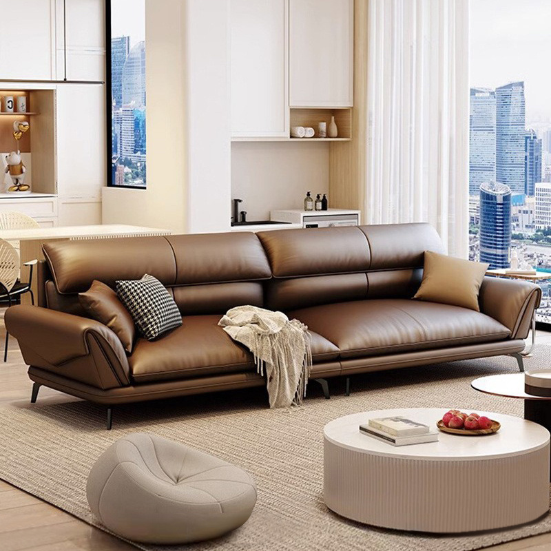 Factory Direct Sales New Sofa Set Furniture Modern Luxury Hotel Leather Living Room Sofas