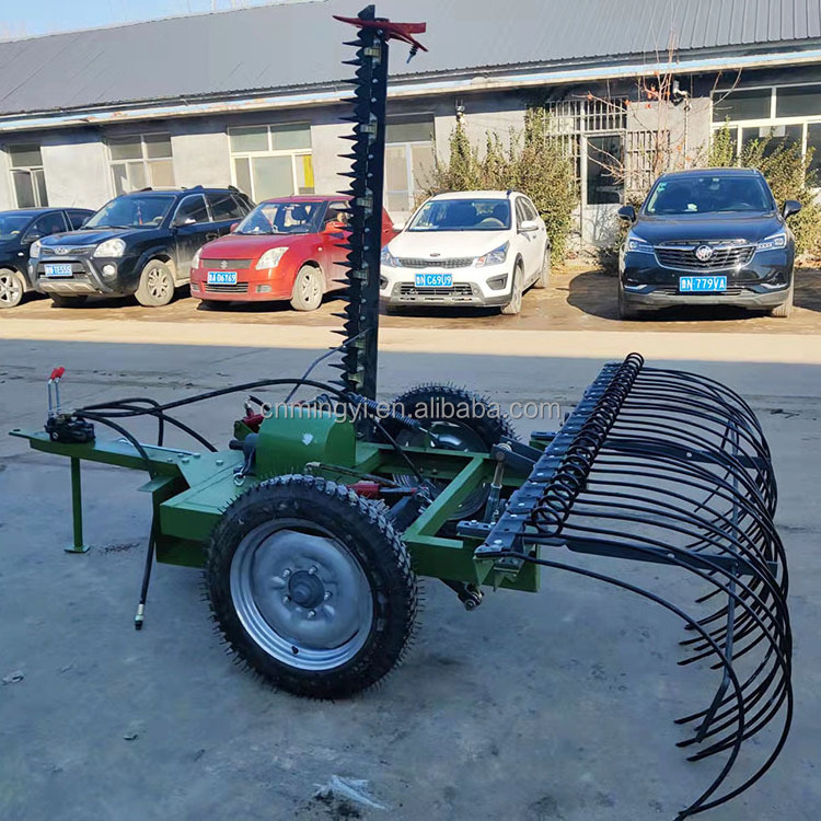 High quality farm machinery lawn mower machine garden hay rake for mini tractors