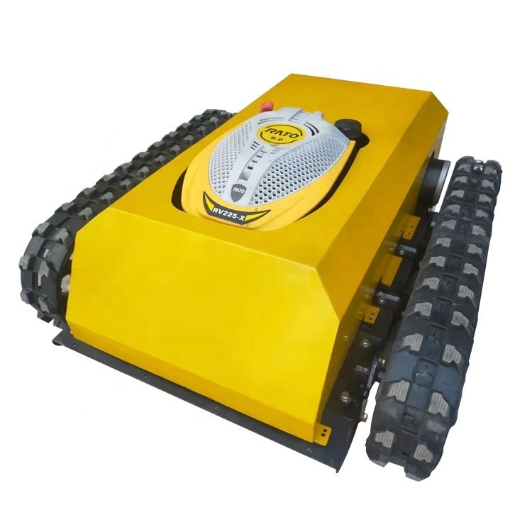 High Quality and cheap Automatic Mini Crawler Lawn Mower Gasoline /diesel Remote Control Robot Grass Cutter Machine