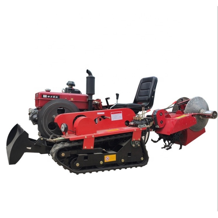 Farm machinery high quality crawler tractor cultivatorStrawberry ridger / strawberry ridging machine with rotary tiller