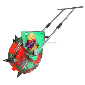 Newest Multi Functional Adjustable Hand Pushing Seeder for Corn Peanut Soybean Maize Sowing Machine one Row Crop Seeds Planter