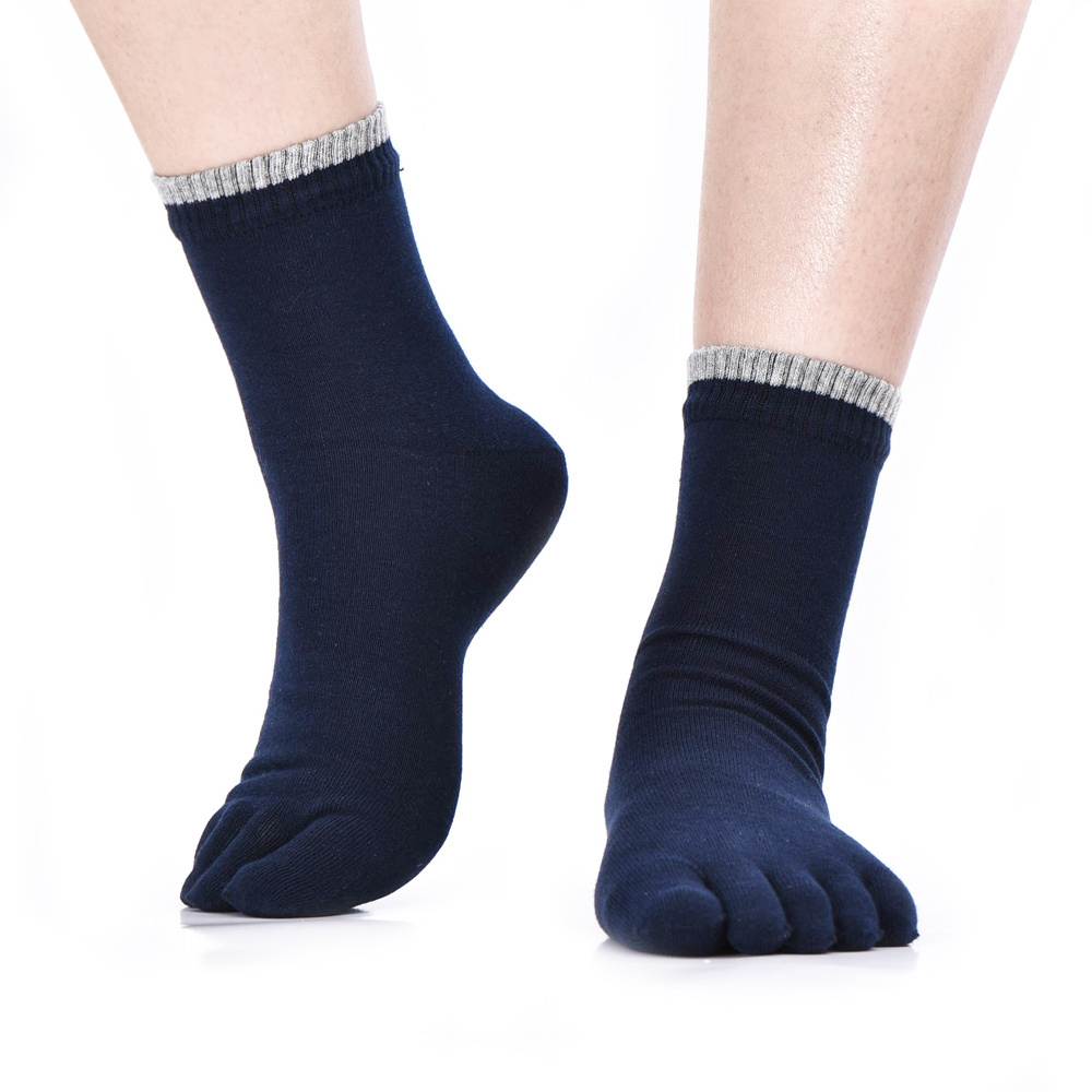 Elite Wholesale Coffee Cotton Ankle finger Socks compression five finger toe socks