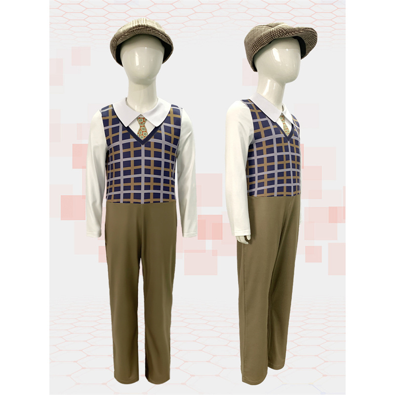 Halloween  June 1 children's play Centenarian cosplay  Jumpsuit Grandpa performance costume