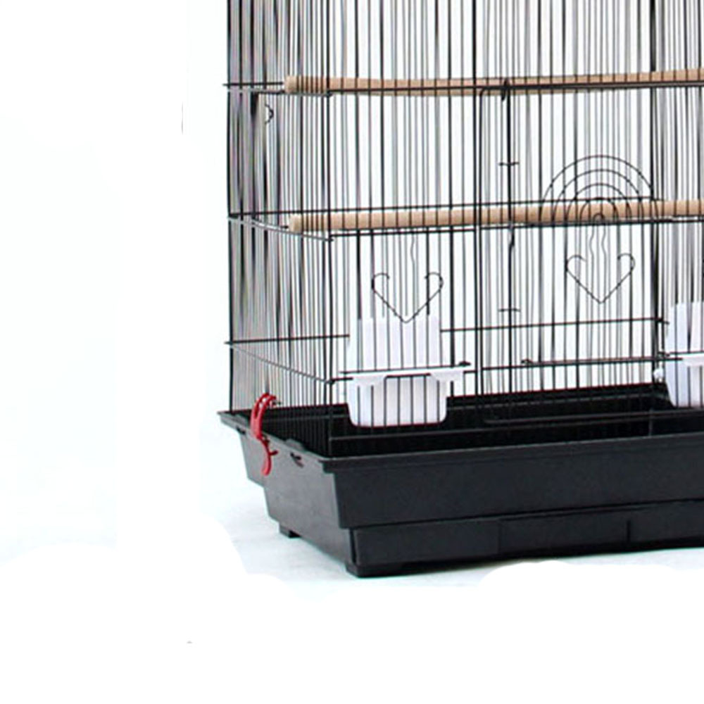 Misam Wholesale Cheap White Steel Wire Fancy Breeding Large Bird Cage With Stand