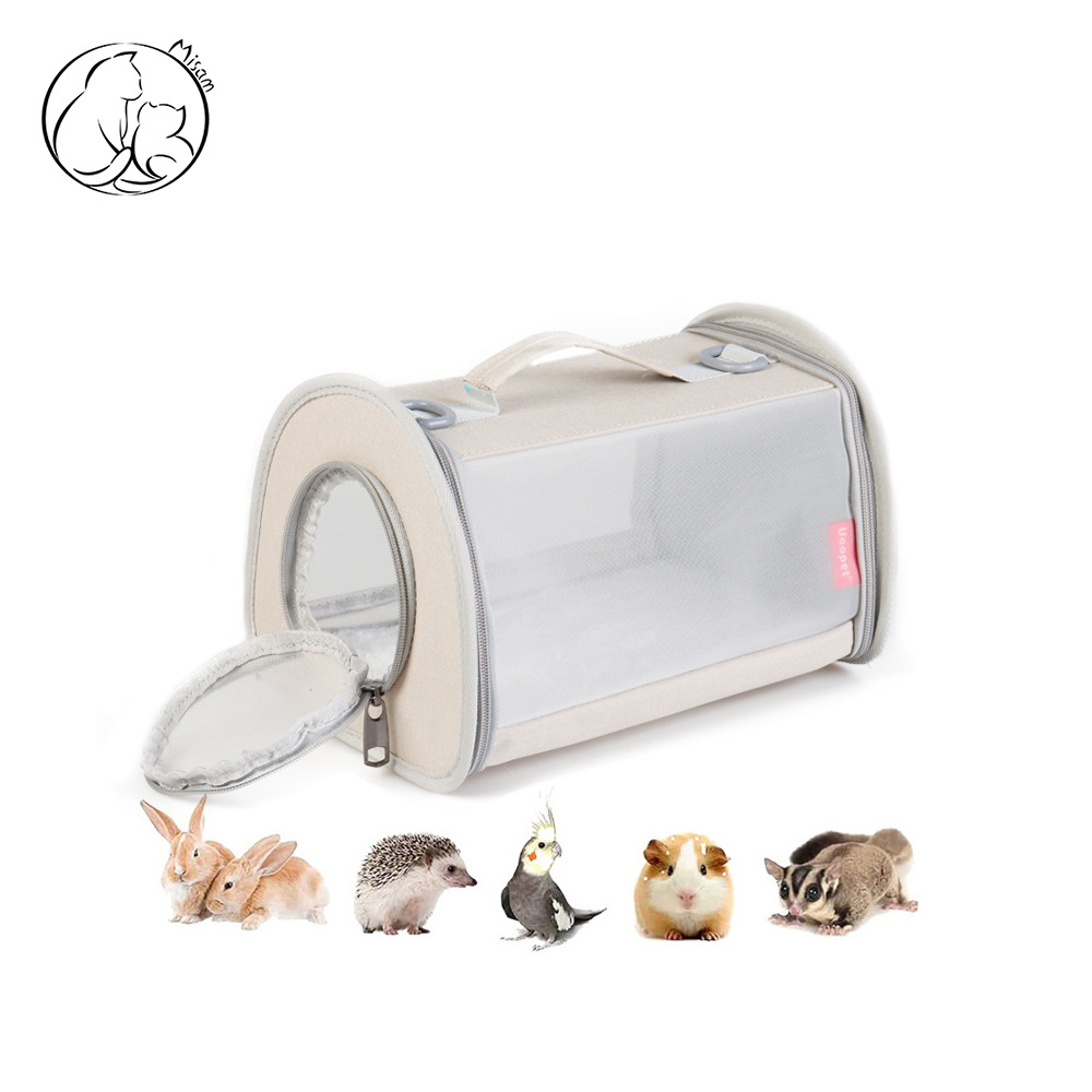 Misam Portable Travel Small Animal Carrier Bag Guinea Pig Carrier Rabbit Turtle Carrier Cage Squirrel Breathable Hang bag