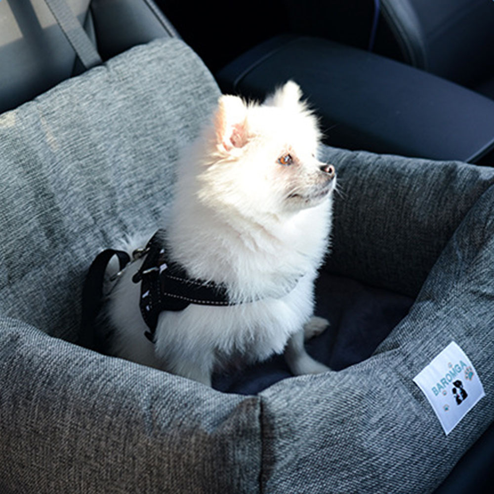 Misam Wholesale High Quality Manufacturers Travel Easy Clean Portable Safe Square Pet Car Seat Bed For Dogs