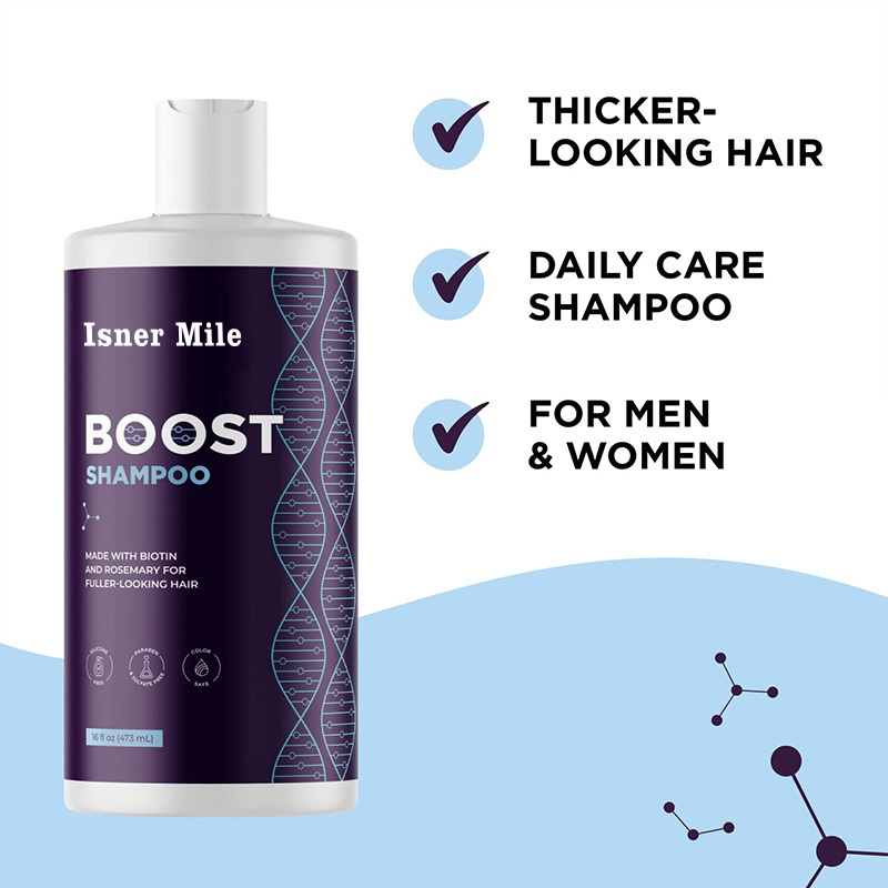 Biotin Shampoo Black Castor Caffeine Collagen and Rosemary Oil Thickening Shampoo hair regrowth hair loss treatment