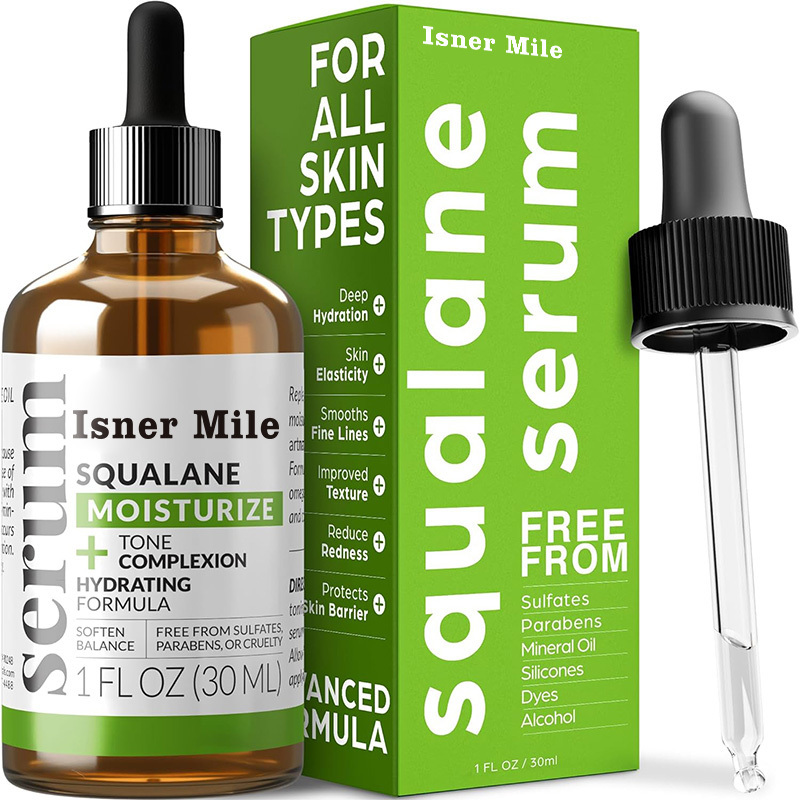 Squalane Oil Pure Natural Plant Facial serum Cold Pressed and Unrefined Premium Grade Multipurpose Moisturizing Oil for Skin