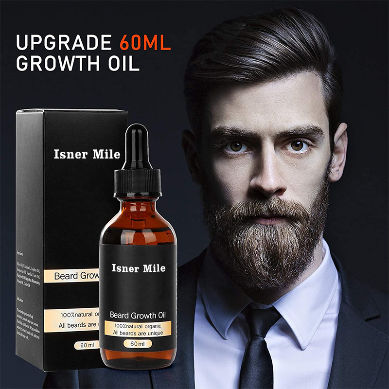 Men's Natura Beard Growth Grooming Kit Beard Oil Roller Box Set