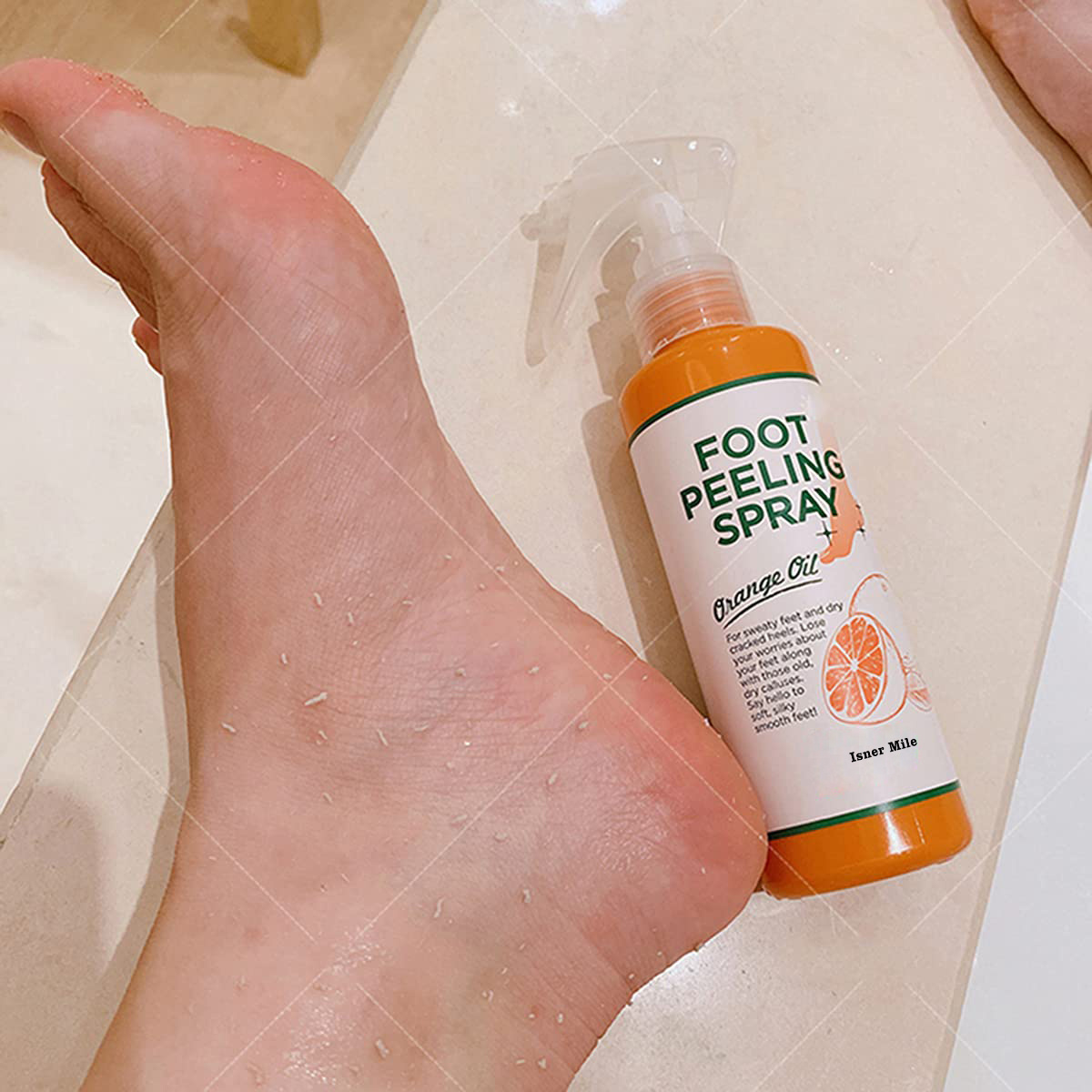 Remove Dead Skin Private Label Foot Moisturizing Hydrating Nourish Peel Orange Oil Foot Peeling Spray