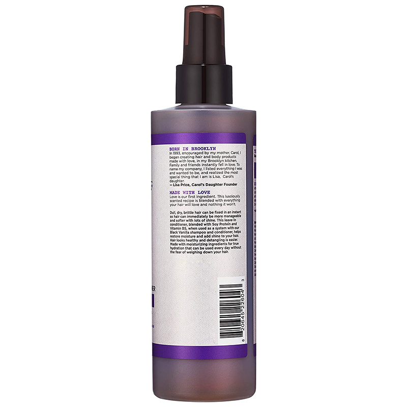 Vanilla Moisture Shine Leave In Conditioner spray For Curly Dry Dull Hair