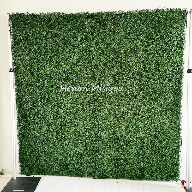 Garden Decoration Greenery Leaves Plant Boxwood Hedges Panels Artificial Grass Wall Backdrop Flower Wall