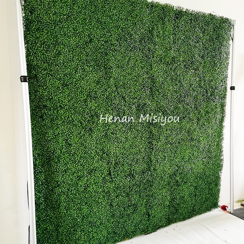 Garden Decoration Greenery Leaves Plant Boxwood Hedges Panels Artificial Grass Wall Backdrop Flower Wall