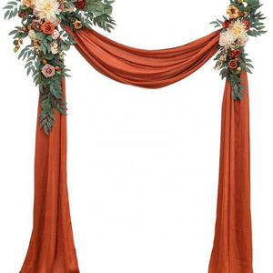 A-031 Hot Sale Sunset Terracotta Artificial  Arch Flower Arrangement Sets for Wedding Ceremony Floral Arch Wedding Decoration