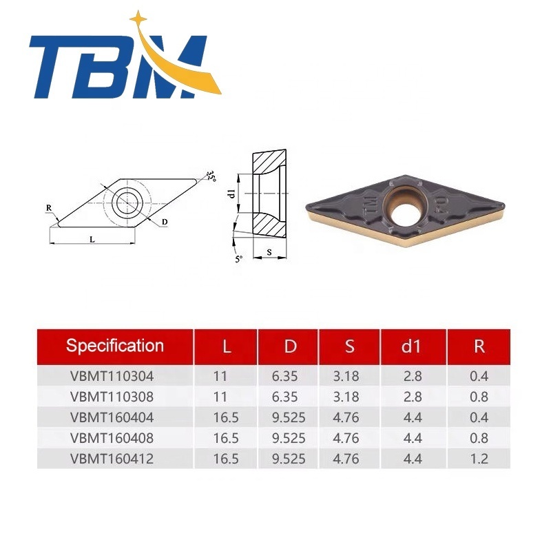 VBMT carbide boring bar Turning Inserts VBMT110304 Tungsten carbide Turning tools