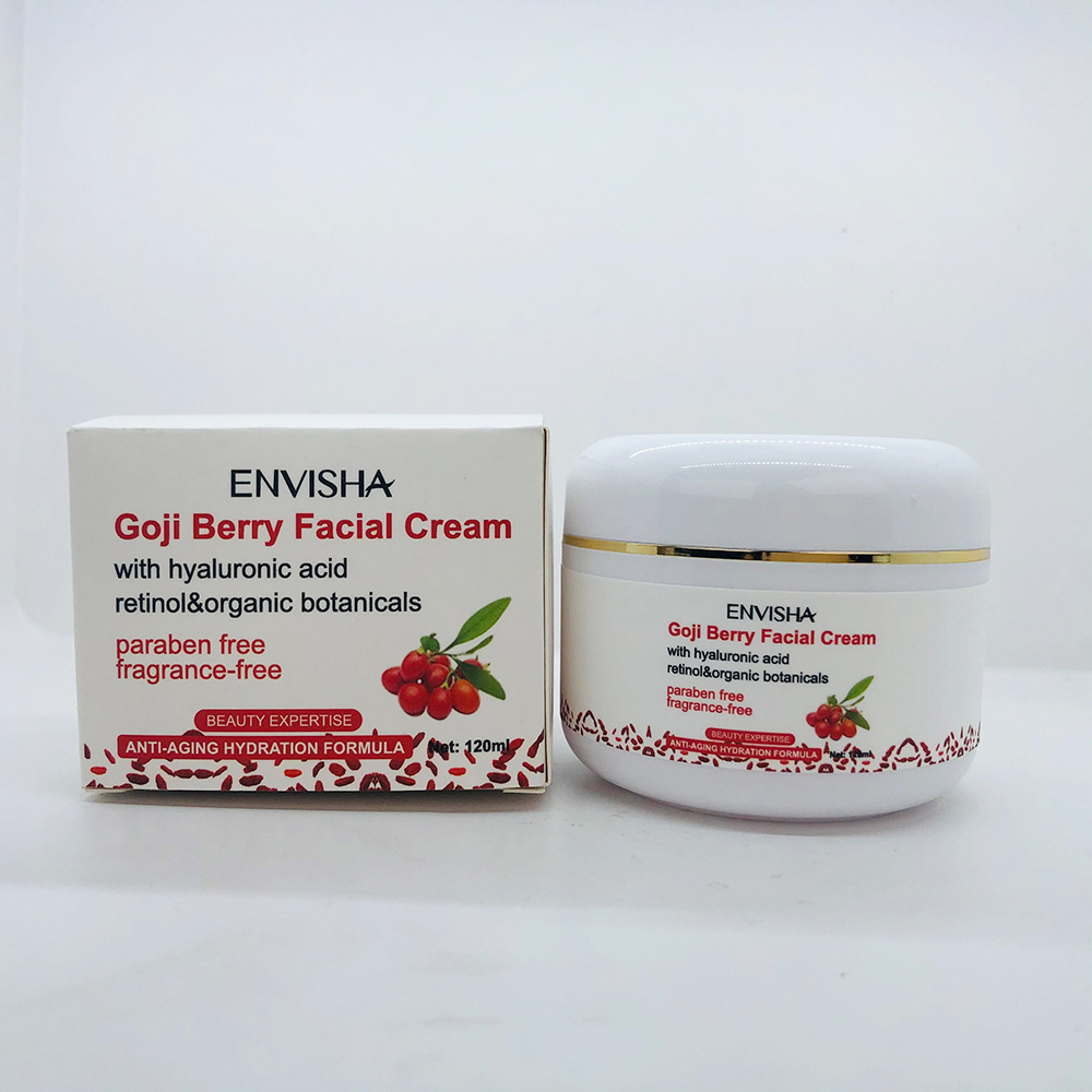 OEM ODM organic skin cream retinol cream with hyaluronic acid moisturizer goji berry face cream