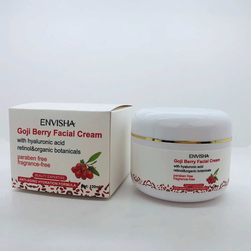 OEM ODM organic skin cream retinol cream with hyaluronic acid moisturizer goji berry face cream